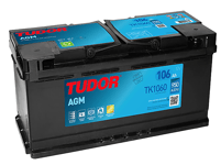 Startbatteri AGM Start - Stop Tudor TK1060 106 Ah
