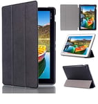 Skytar Etui pour Tablette Asus ZenPad 10,Folio Case Cover étui en Cuir Coque pour Asus ZenPad 10 Z300C/Z300M/Z300CL/Z300CG/Z301M/Z301ML/Z301MF/Z301MFL (10,1 Pouces) Housse de Protection,Noir