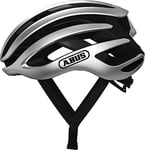 ABUS AirBreaker Racing Bike Helmet - High-End Bike Helmet for Professional Cycling - Unisex, for Men and Women - Silver, Size S