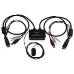 StarTech.com 2 Port USB HDMI Cable KVM Switch with Audio and