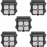 Lot de 5 filtres HEPA compatibles avec Tineco iFloor 3/Floor One S3/Floor One S5/Floor One S5 Pro, kit de filtres pour aspirateur humide et sec,