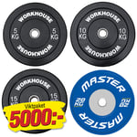 Master Bumper Viktset Färg/Svart 100 kg