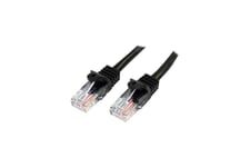 StarTech.com 3m Black Cat5e / Cat 5 Snagless Patch Cable - patchkabel - 3 m - sort