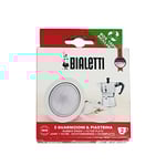 Bialetti 800002 Espresso Maker, Aluminum, Color Blanco
