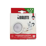 Bialetti 800002 Espresso Maker, Aluminum, Color Blanco