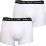 Calvin Klein 2-pack Ck One Cotton Stretch Men's Boxer Trunks, White