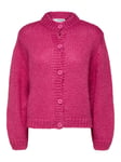 Suanne Ls Knit Short Cardigan - Phlox Pink