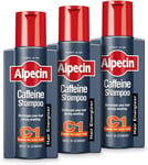 Alpecin Caffeine Shampoo C1 3x 250ml | Prevents and Reduces Hair Loss | Energiz