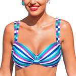 Wiki Adjustable Bikini Top Flerfärgad C 80 Dam