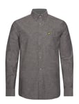 Lyle & Scott Cotton Linen Button Down Shirt Grå