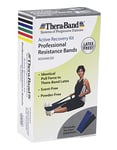 THERABAND Resistance Bands Set, Professional Latex-Free Elastic Band For Upper & Lower Body Exercise, Strength Training, Therapy, Pilates, Rehab, Advanced Pack Blue / Black