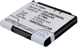 Batteri till AB603443AA för Samsung, 3.7V, 1000 mAh