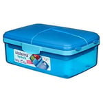 Sistema Lunch Slimline Quaddie Lunch Box with Water Bottle | 1.5 L Air-Tight ...