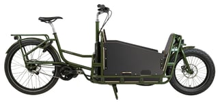 Monark Charles Cargo 50 cm Grön Elcykel - Lådcykel/Lastcykel Elcykel