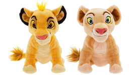 Official Disney Lion King 18cm  Simba & Nala Bundle Soft Mini Bean Bag Toy