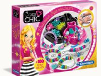 Clementoni Crazy Chic, Kit för tillverkning av armband för barn, 7 År, Blandade färger, 100 styck