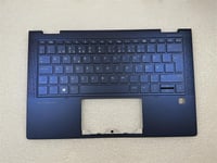 For HP Elite Dragonfly L74116-B71 Swedish Palmrest Keyboard Top Cover NEW