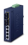 PLANET ISW-621T nettverkssvitsj Uhåndtert L2 Fast Ethernet (10/100) Blå