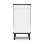 Tower T938022WHT Ozone Sensor Bin with Legs, Large 65L, Hands Free Opening, Carbon Filter, White
