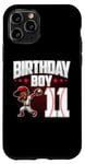 iPhone 11 Pro 11th Birthday Boy Baseball Dabbing 11 Year Old Afro Birthday Case