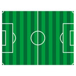 Tårtbild Fotbollsplan Sockerpasta Rektangulär