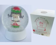 GIANT SNOW GLOBE MOMIJI JINGLE DOLL 4" 10cm Water Ball Boxed Christmas Ornament