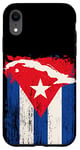 Coque pour iPhone XR Drapeau Cuba Support Patrimoine Cubain Carte de pays île Graphique