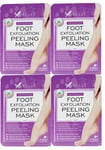 4 x Eclat  Pack of 2 Exfoliating Foot Peeling Masks for Softer Feet