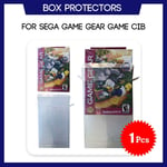 1 Pc - Boîte De Protection Pour Sega Gear Game, Étui En Plastique Transparent De Rechange Sur Mesure