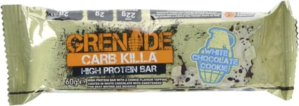 Grenade Carb Killa High Protein White Chocolate Cookie Bar, 60G