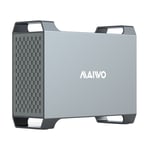 MAIWO K35282C USB-C 3.1 eksternt kabinett aluminium for 2x 3,5"" SATA HDD med støtte for RAID