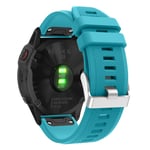 Garmin Fenix 6 stylish silicone watch band - Sky Blue