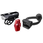 CatEye AMPP 200/Viz 100 Light Set & SP-12 Rear Flex Bracket 534-2410 Cycling Lights and Reflectors - Black