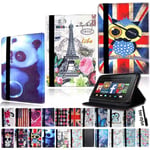 Leather Tablet Stand Flip Cover Case For Amazon Kindle Fire 7/hd 8/ Hd 10 Alexa