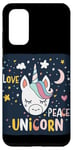 Coque pour Galaxy S20 Costume de licorne amusant qui dort joliment et en paix