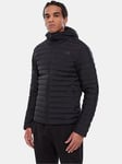 THE NORTH FACE Stretch Down Hooded Jacket - Black, Black, Size 2Xl, Men