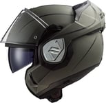 LS2, Advant Modular Flip Front Motorcycle Helmet. ECE 22.06 Certified. Complete With Pinlock and Luxury Camo Backpack Style Carry Bag. Special Matt Sand. XS
