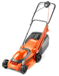 Flymo EasiMow 340R Electric Rotary Lawn Mower - 34 cm Cutting Width, 35 Litre Grass Box, Close Edge Cutting, Rear Roller, Central Height Adjust, Comfortable to Manoeuvre, Foldable Handles