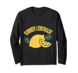 Lemonade Crew Lemon Juice Retro Groovy Fun Yellow Long Sleeve T-Shirt