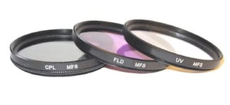 37mm Filter Set, UV, CPL & FLD for Panasonic Lumix DMC-GX1, G5