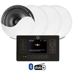 Q Acoustics E120 Black Bluetooth Ceiling Speaker System with DAB+ Radio 4 xNCSS6