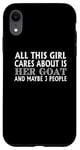 Coque pour iPhone XR Goat Lover Funny - Cette fille tient à sa chèvre