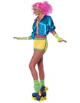 80-talls Neon Rulleskøyte Kostyme til Dame