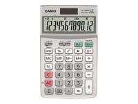 Casio JF-120ECO - Calculatrice de bureau - 12 chiffres - panneau solaire, pile
