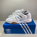 adidas Dimension Lo Mens Originals Leather Trainers Sneakers White/Cream UK 10.5