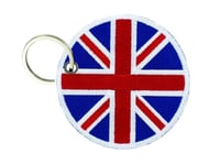 Keychain keyring embroidered patch flag crest emblem london uk union jack