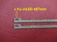 Barre de rétroéclairage LED 60LED 487mm, pour TV LG Innotek 39 pouces 7030PKG 60ea 73.39T03., nouveau, 2 pièces/lot Nipseyteko