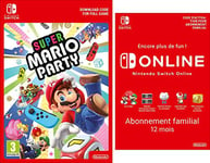Super Mario Party [Switch Download Code] + Switch Online 12 Mois Famille [Download Code]