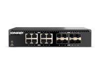 QNAP QSW-3216R-8S8T, ohanterad, L2, 10G Ethernet (100/1000/10000), rackmonterad