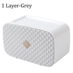 Toilet Paper Holder Storage Rack Tissue Box Shelf Grey 1 Layer